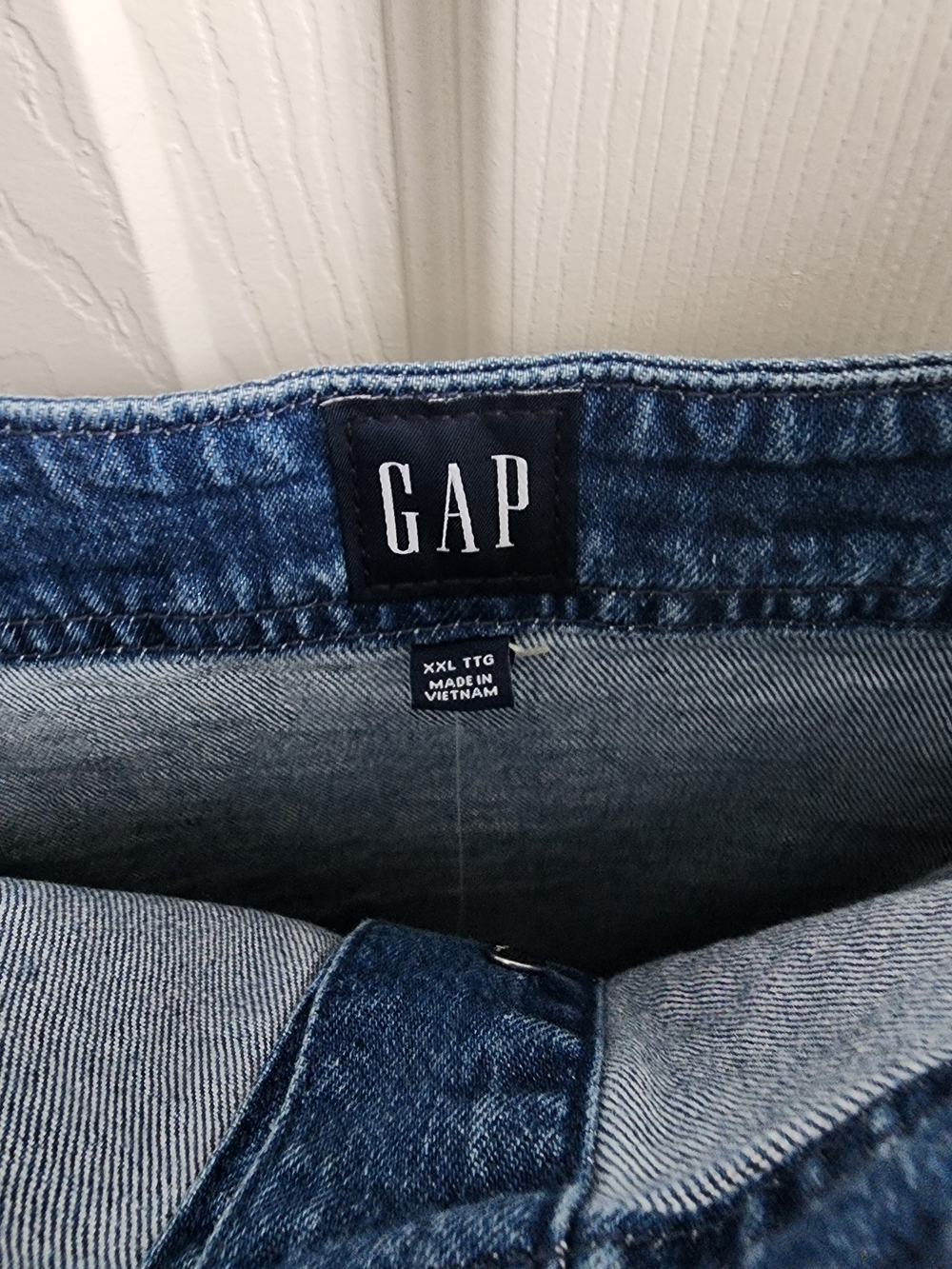 GAP Blue Denim Button-Front Mini Dress Size XXL - Picture 5 of 9